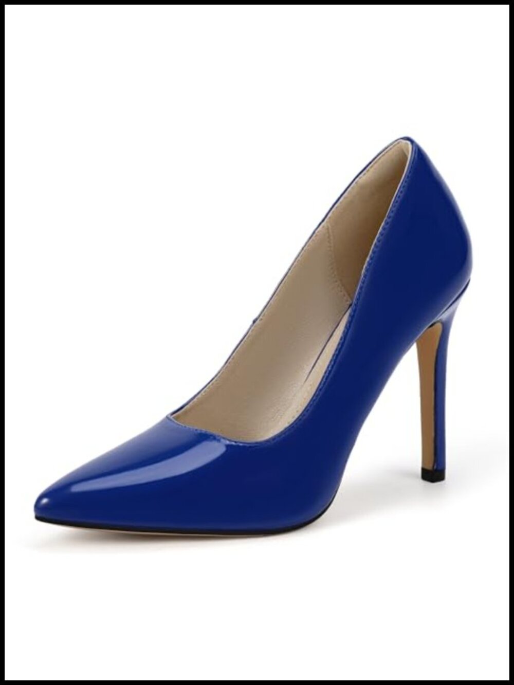 4 Inch Stiletto Heels Women's Pointed Toe Pumps Closed Toe Dress Shoes Wedd